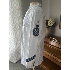 RALPH LAUREN Purple Label Collection White The RL Admiral Jacket, Size 14